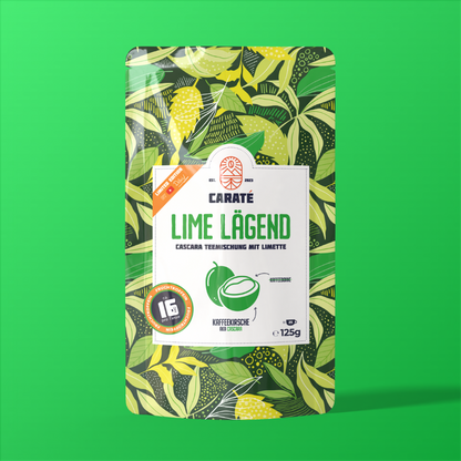 LIME LÄGEND by Dävid – Special Edition (limitiert auf 200 Stück mit Autogrammkarte) | Cascara Tee mit Limette
